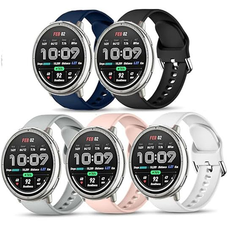 Official Silicone Band For Amazfit Active 2 Strap Smartwatch Accessories Breathable Bracelet Correa Huami Active2 Watchband