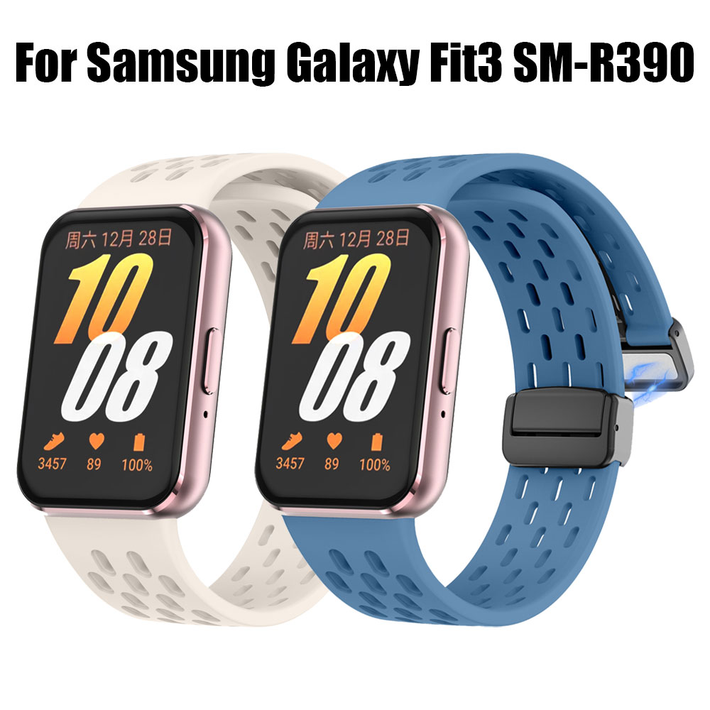 Sports Magnetic Folding Buckle Replacement Strap Suitable For Samsung Galaxy Fit 3 Strap/Fit3 SM-R390 Wristband Bracelet