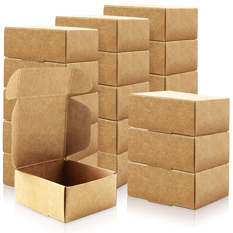 10/20/50pcs Mini Kraft Cardboard Paper Box,Jewelry Present Soap Coin Shipping Box,For Festival Party Favors,Wedding Decor