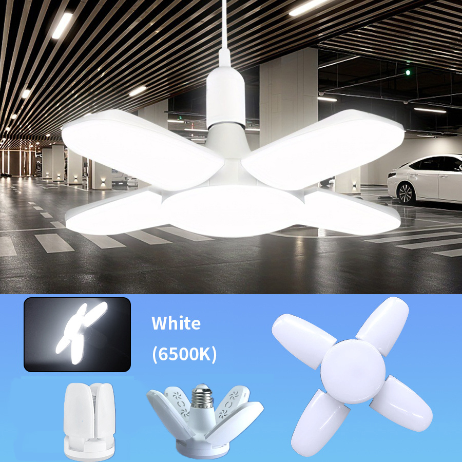 E27 Fan Shape Foldable LED Bulb AC 85-265V/220V Home Living Room Led Light Bulb Lampada For Warehouse Garage Ceiling Light