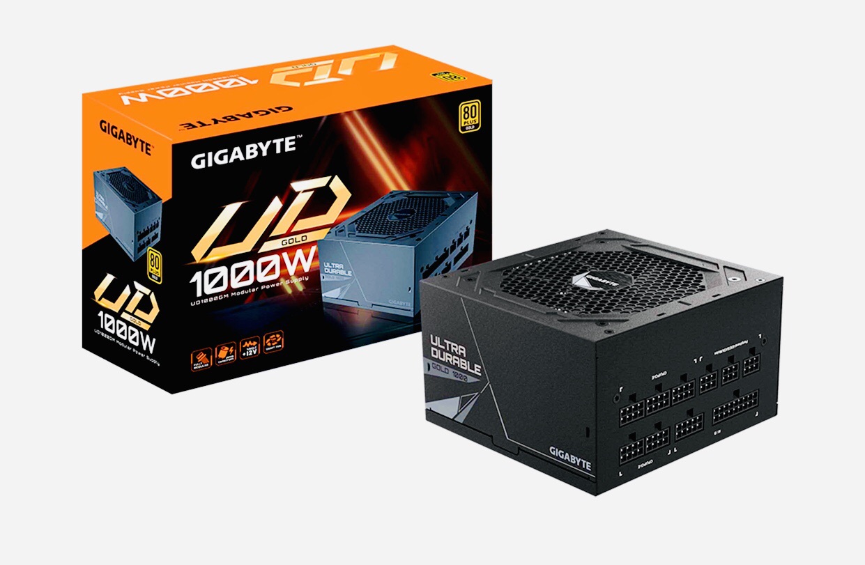 GIGABYTE GP-UD1000GM 1000W 80 Plus Gold Certified Fully Modular Power Supply