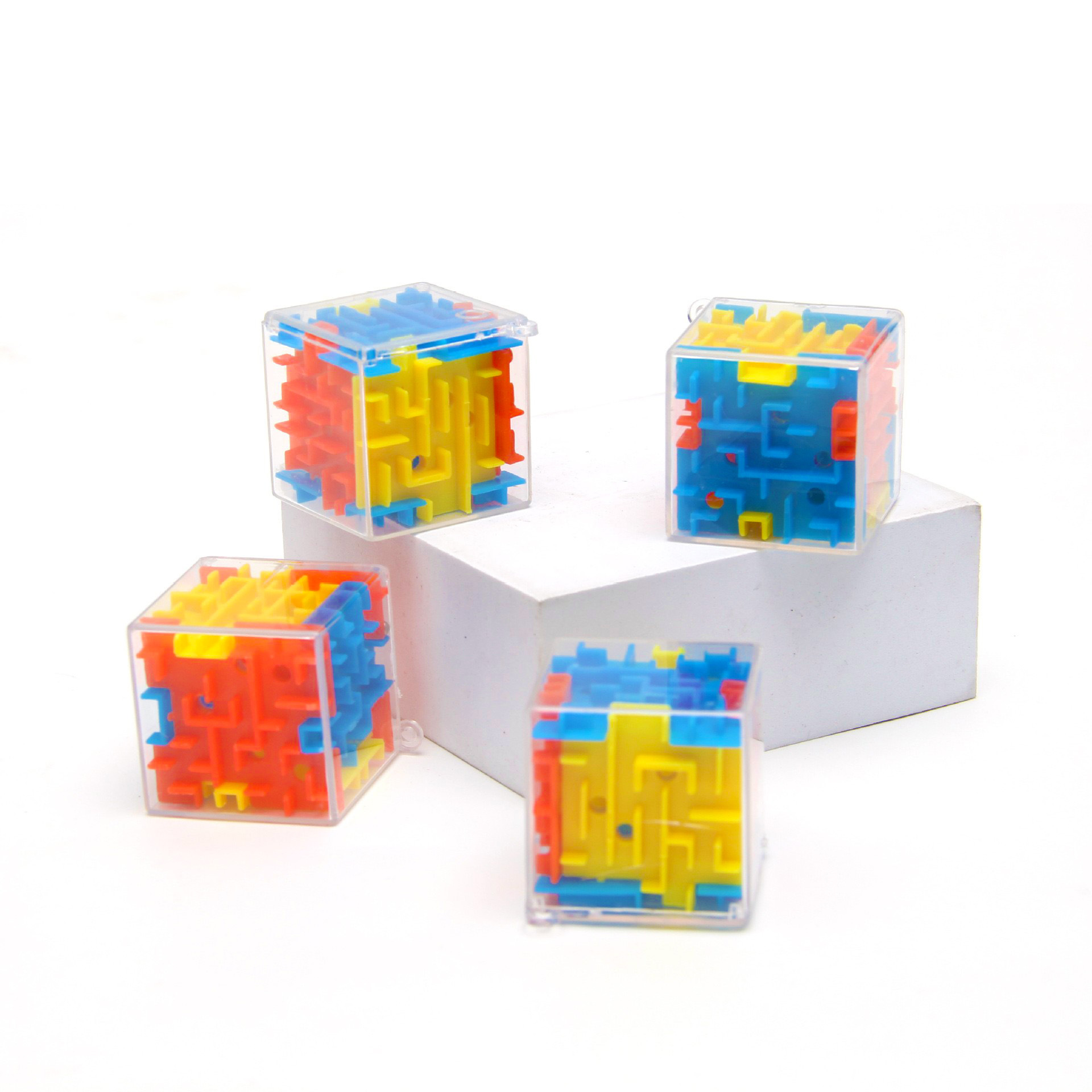 1Pcs 3D Maze Magic Cube Toys Children Six-sided Brain Developing Educational Toy Labyrinth Ball Toys Magical Maze Ball Game