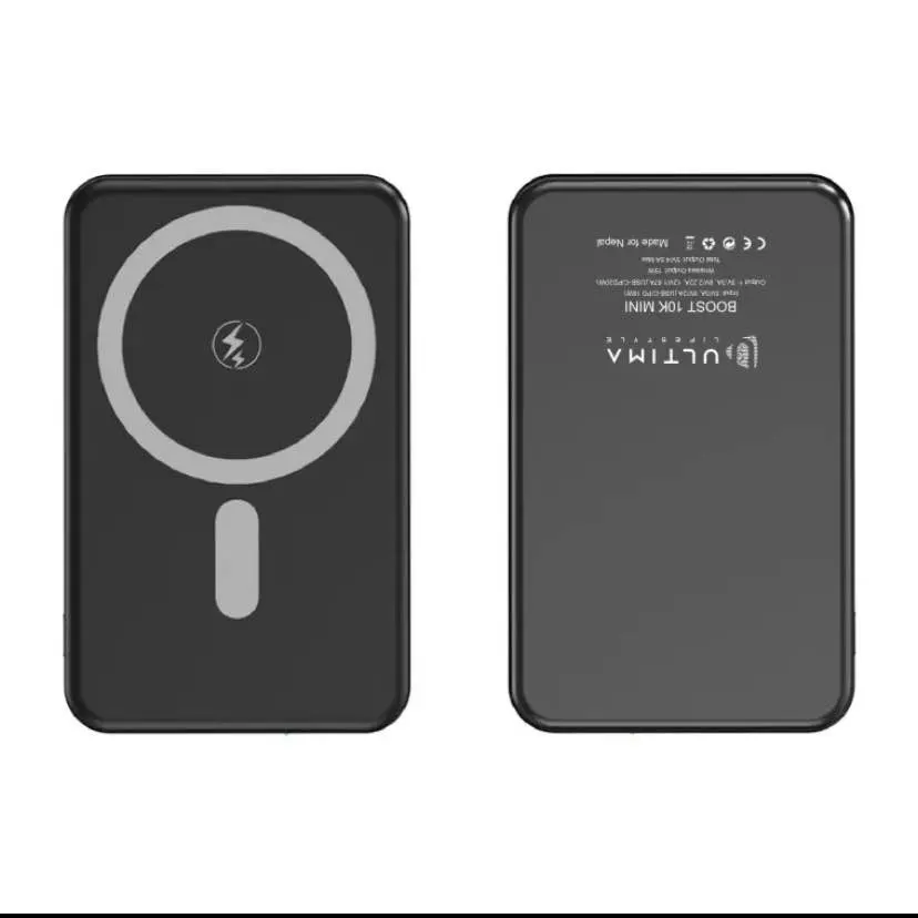 Ultima Boost 10K Mini 10000mAh Wireless Sleek & Compact Powerbank with 22.5W Fast Charging, Compatible, Supports PD, QC3.0, 2 Way Charging Dual Ports Power bank