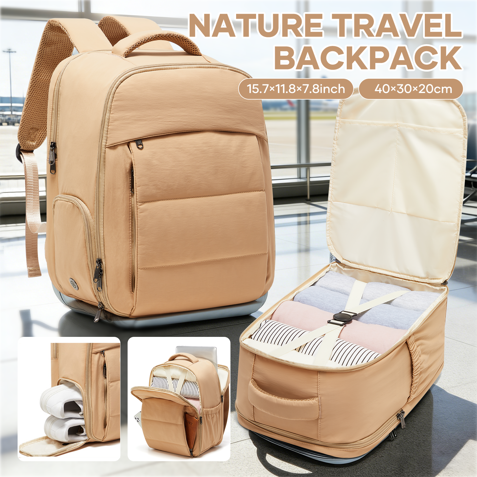 Ryanair 40x30x20 Luggage Cabin Bag, Wizzair Aviation Backpack Women Leisure Elegant Backpack, Girls College School Backpacks