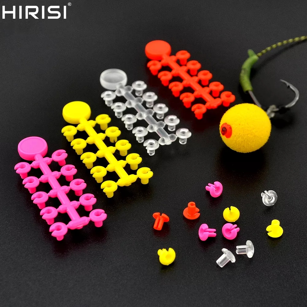 Hirisi Carp Fishing Hook Stoppers Ronnie Rig Terminal Tackle Stop Beads For Carp Bait Pop Up Boilie Screw Fishing Accessories