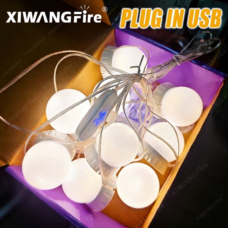 Smart LED Makeup Mirror Light USB Charging Vanity Mirror Lights Dimmable Wall Lamp for Bathroom Dressing Table Hot Sale 2026 lightify