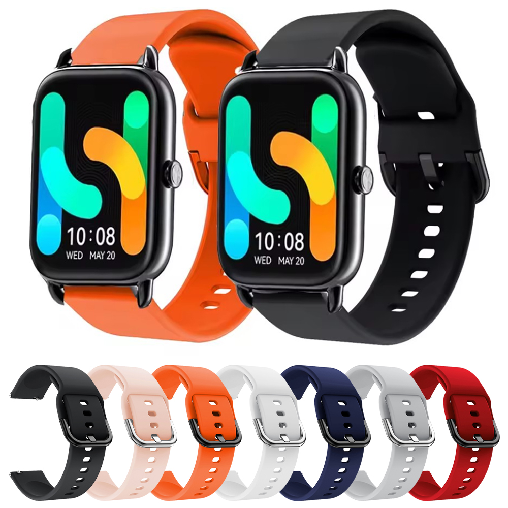 For Haylou RS4 Plus Silicone Strap 20/22mm Band For Haylou Solar Plus RT3/RT2 LS10/RS3 LS04/RT LS05S/LS02 Smart Watch Bracelet