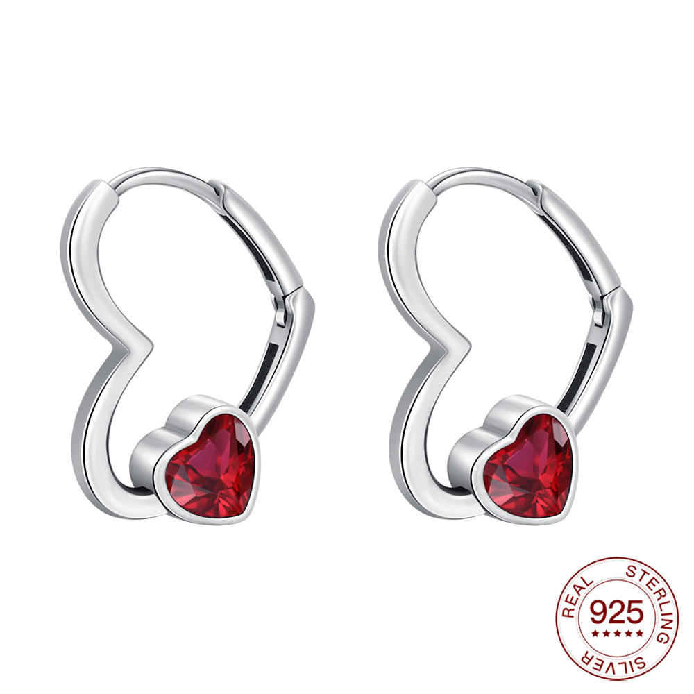 2026 S925 Sterling Silver Heart-to-heart Earrings Hot New Original Jewelry Fashion Classic Earring Elegant Daily Gfit For Women