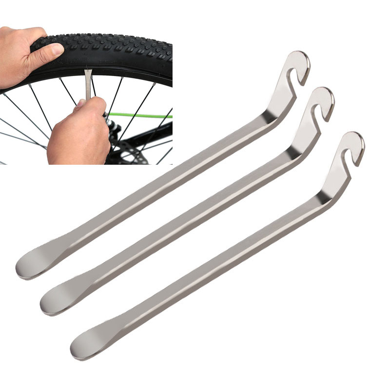 3pcs/set Road MTB Bike Tire Lever Bicycle Tyre Spoon Stick Iron Changing Tool Tube Removal Stainless Steel