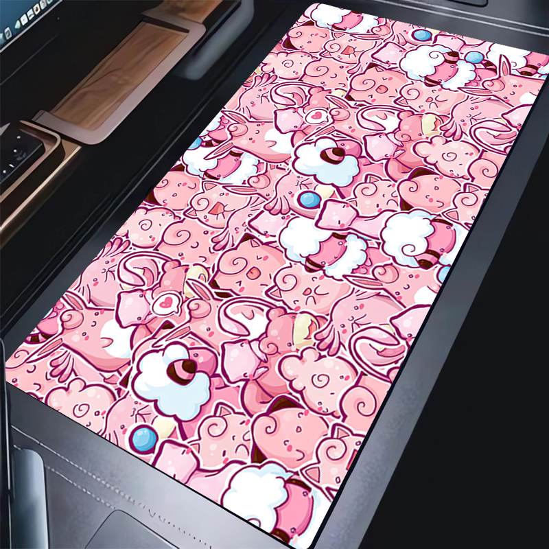 Anime Computer Mouse Pad Pokemon Charizard Gamer Mouse Pads Gaming Mousepad Soft Desk Mause Pad Edge White Keyboard Mouse Carpet
