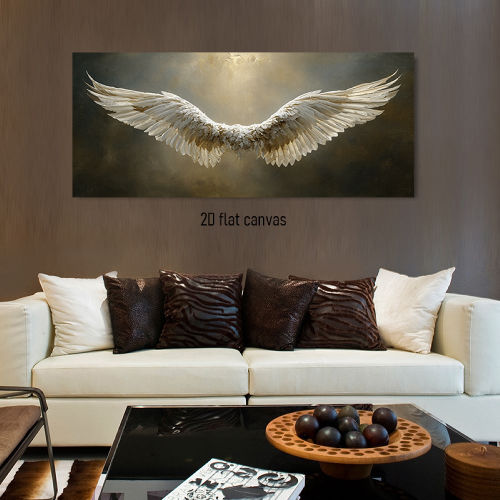 1pcs Nordic style angel wing decoration painting modern minimalist living room entrance wall art canvas hanging painting home so