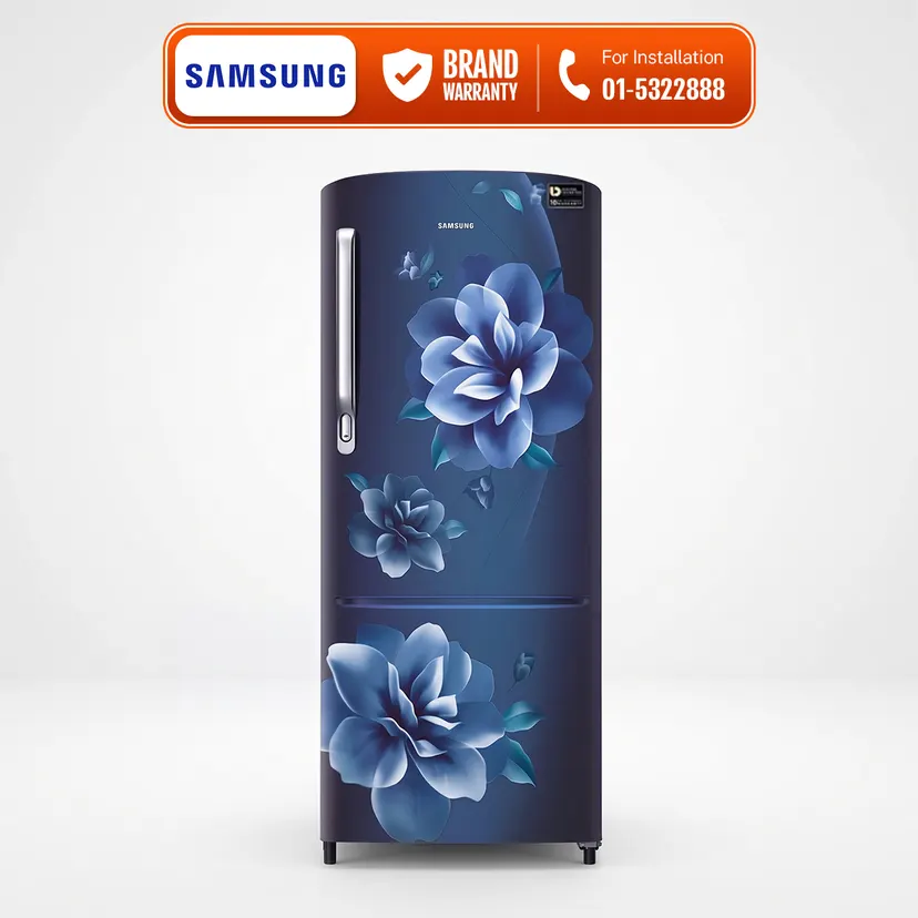 Samsung Single Door Refrigerator 230 Liters Direct Cooling Digital Invertor _ RR24A272ZCU ( Camellia Blue)