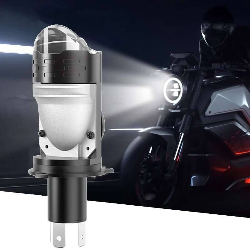 1PC H4 LED Lens Mini Bi Led Projector 70W Headlight Bulbs Canbus 9003 HB2 High Low Beam 6000K Motorbike Turbo Lamps LHD 12V