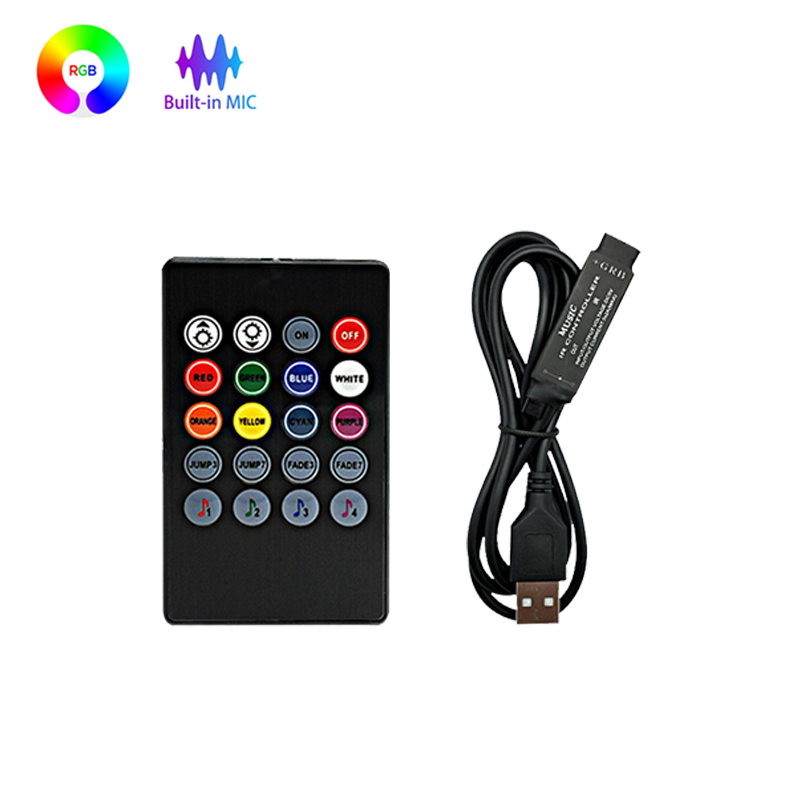 Bluetooth Rgb Lighting Controller 5V 4 Pins RGB Led Controller USB RGB Smart Controller Remote Led Light Programmable lightify