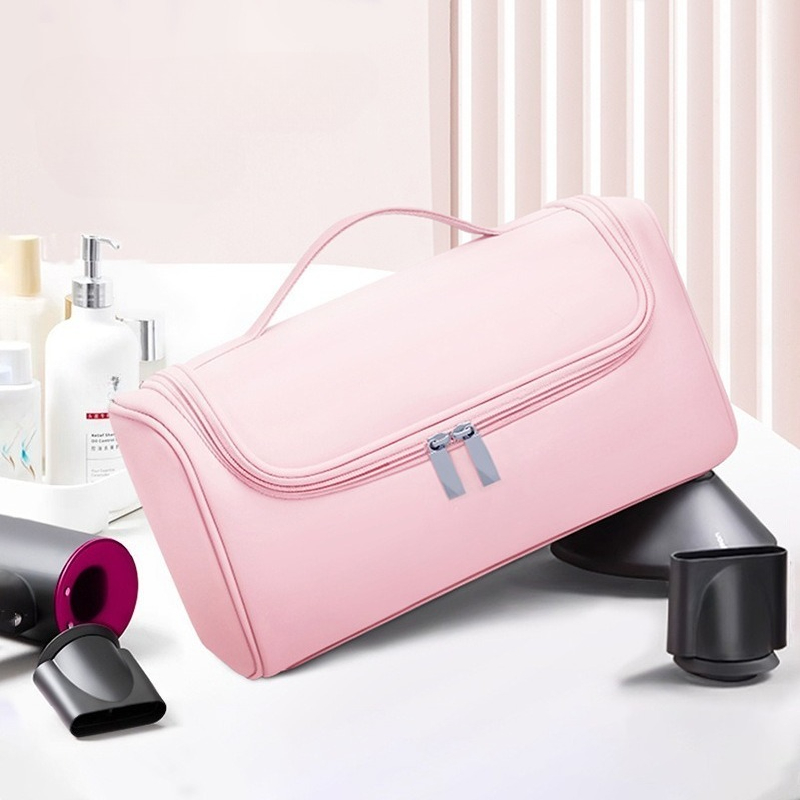 Hideable Hanging Portable Waterproof Large Capacity Hair Dryer Curling Iron Storage Bag Home Travel Beauty Tools Organizers