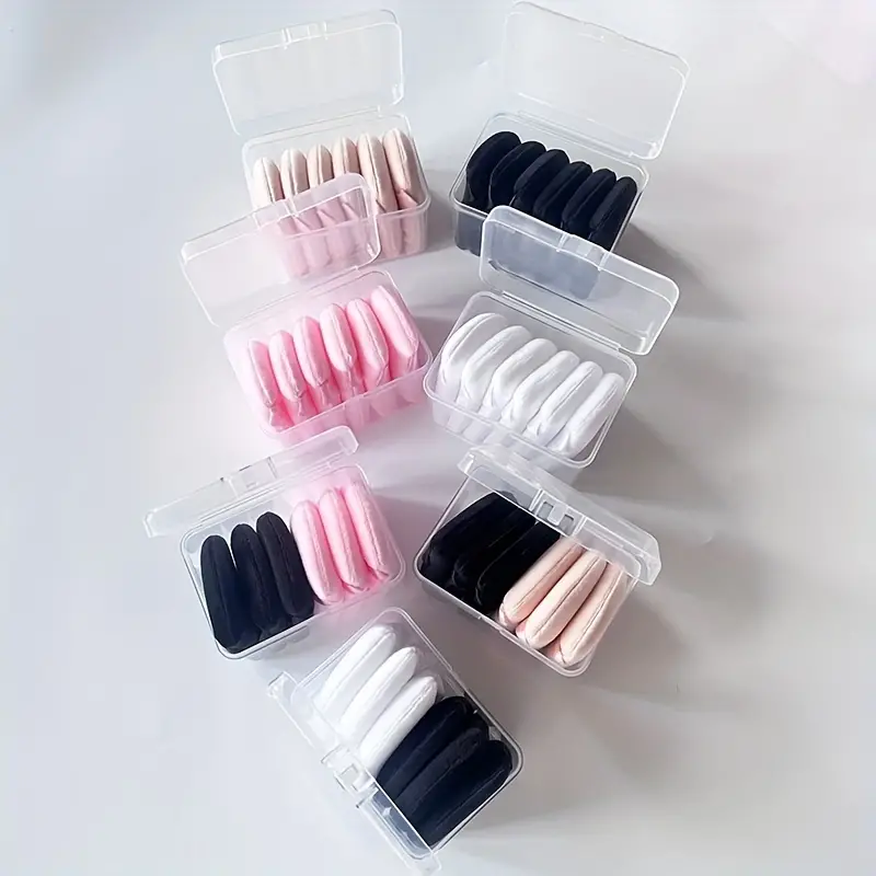 6 Pack Velvet Powder Puffs For Perfect Makeup Finish Soft And Lightweight Makeup Sponge powder puffs triangle