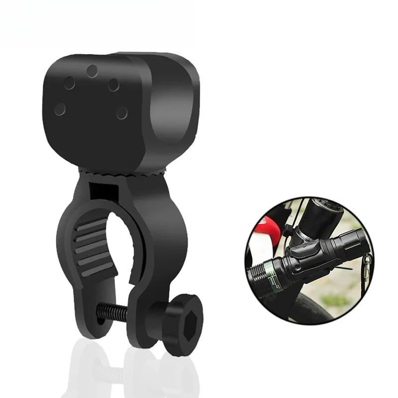 Universal 360 Degree Rotatable Bike Light Bracket MTB Road LED Flashlight Mount Holder Front Light Clip for Cycling Safety