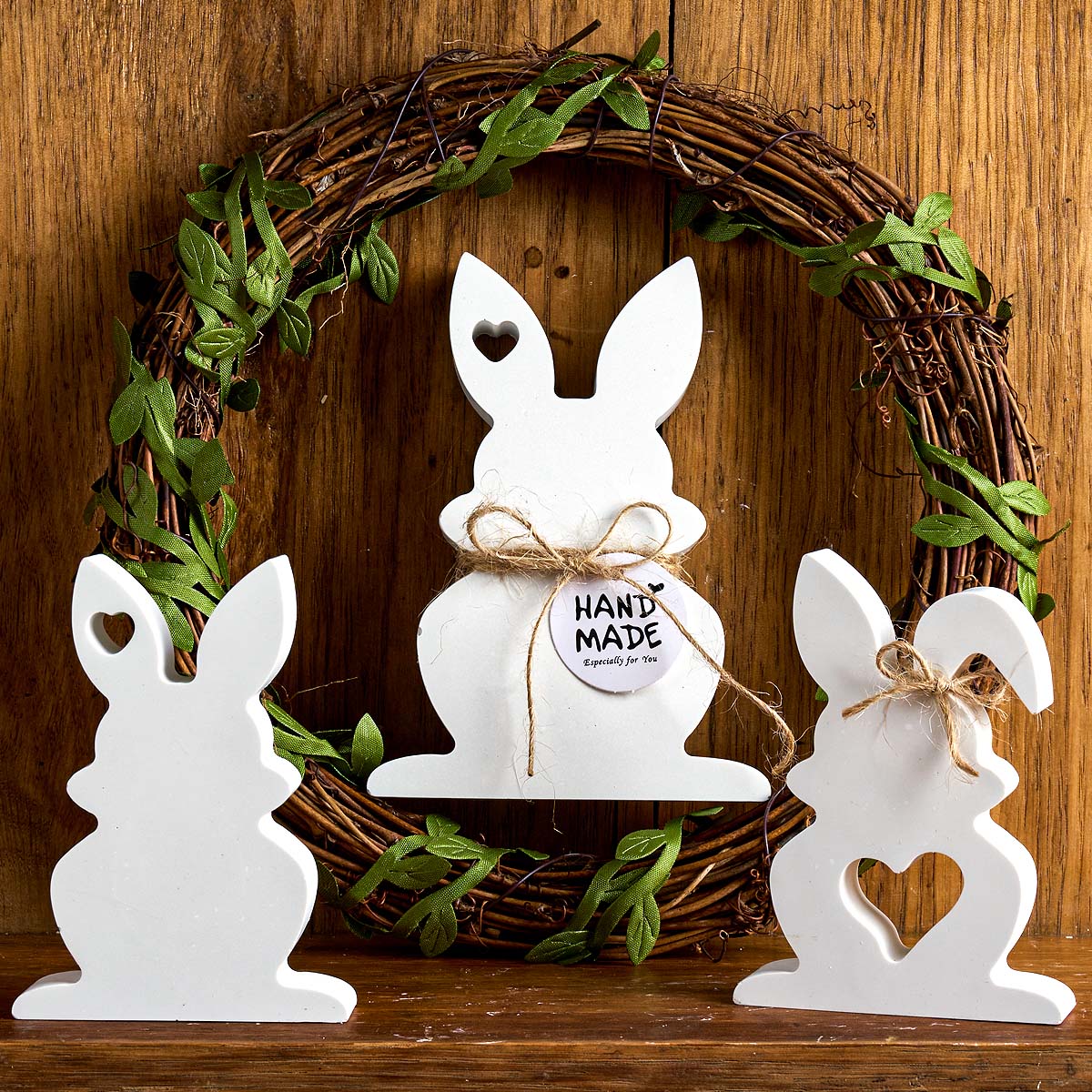Easter Ornament Love Bunny Silicone Candle Mold DIY Heart Rabbit Scented Candles Soap Plaster Resin Molds Home Decor Craft Gifts