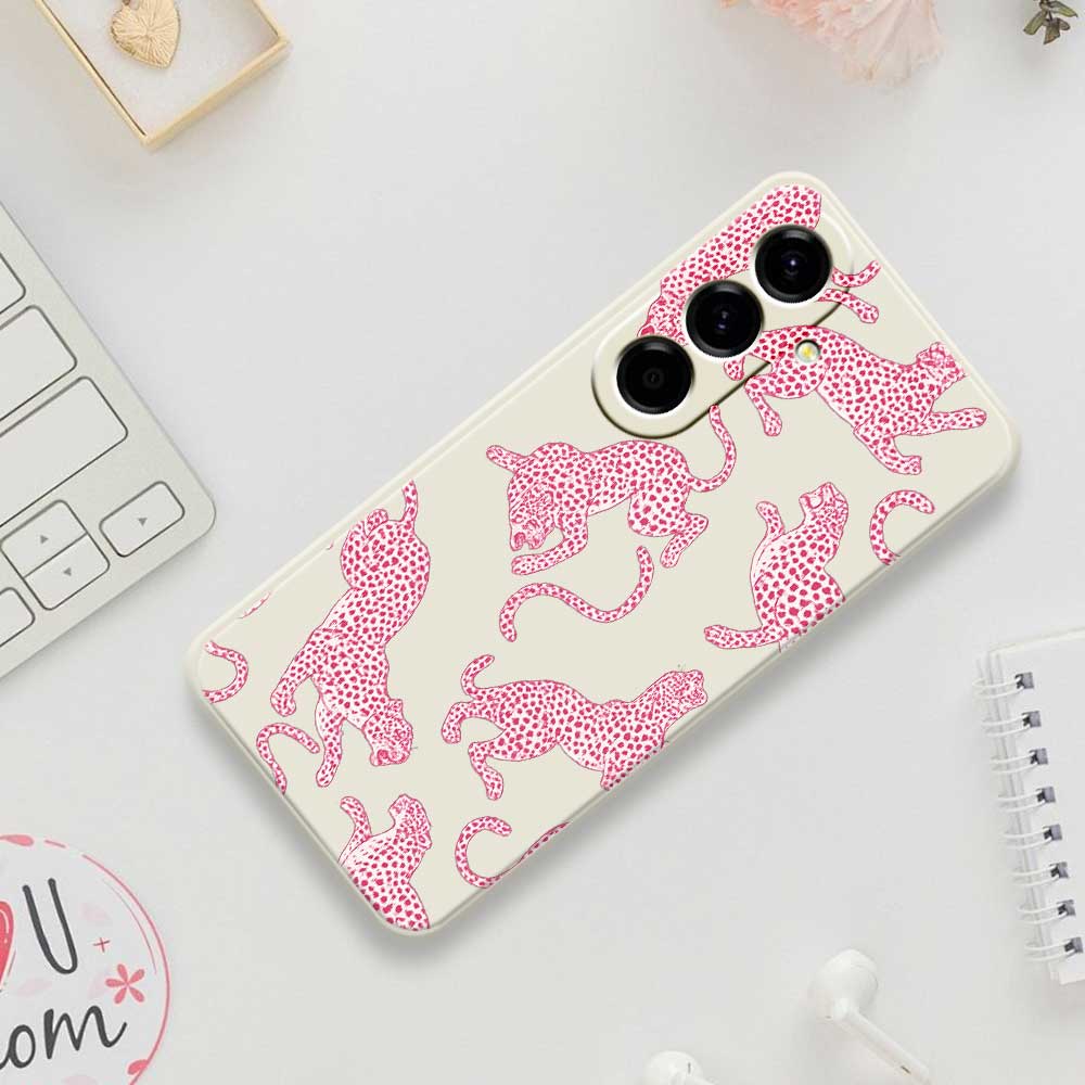 Fashion Trend Leopard Print Case for S24 S25 S23 Ultra S22 S21 Plus FE A36 A56 A26 A16 A06 A15 A25 A35 A55 5G