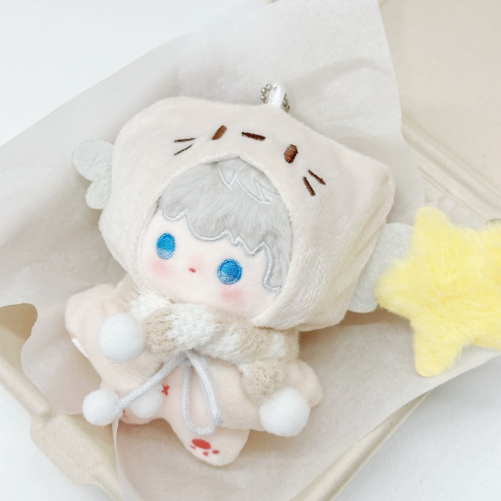 Kitten Cloak 10cm Cotton Doll Clothes Suit Cartoon Doll Clothes Outfit Lovely Cute Doll Dress Up Set Children's