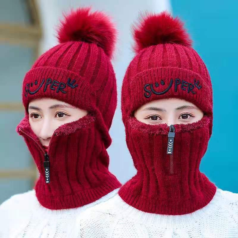 Winter Woollen Cap For Girls (Topi Set)