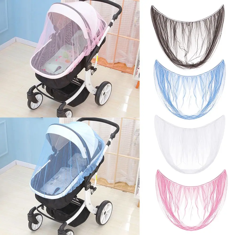 Full Coverage Baby Stroller Mosquito Net, Fine Mesh Insect Shield for Complete Summer Protection
