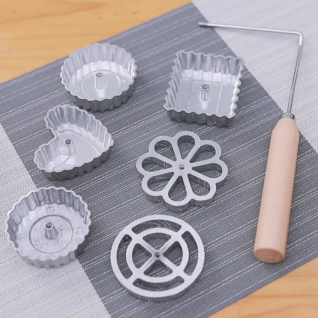 1PC aluminum alloy frying mold oil dun shrimp cake radish shredded spoon snack frying mold kitchen baking tools chocolate mold