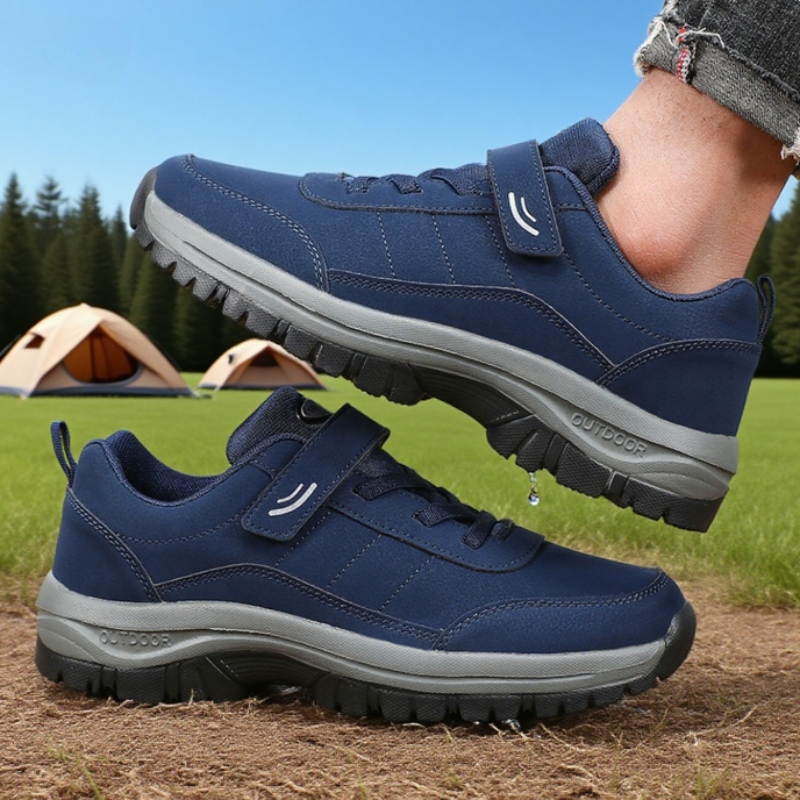 Men's Hiking Shoes Breathable Comfortable Wear-resistant Waterproof Walking Shoes Minimalist Style Camping Hiking Off-road Shoes