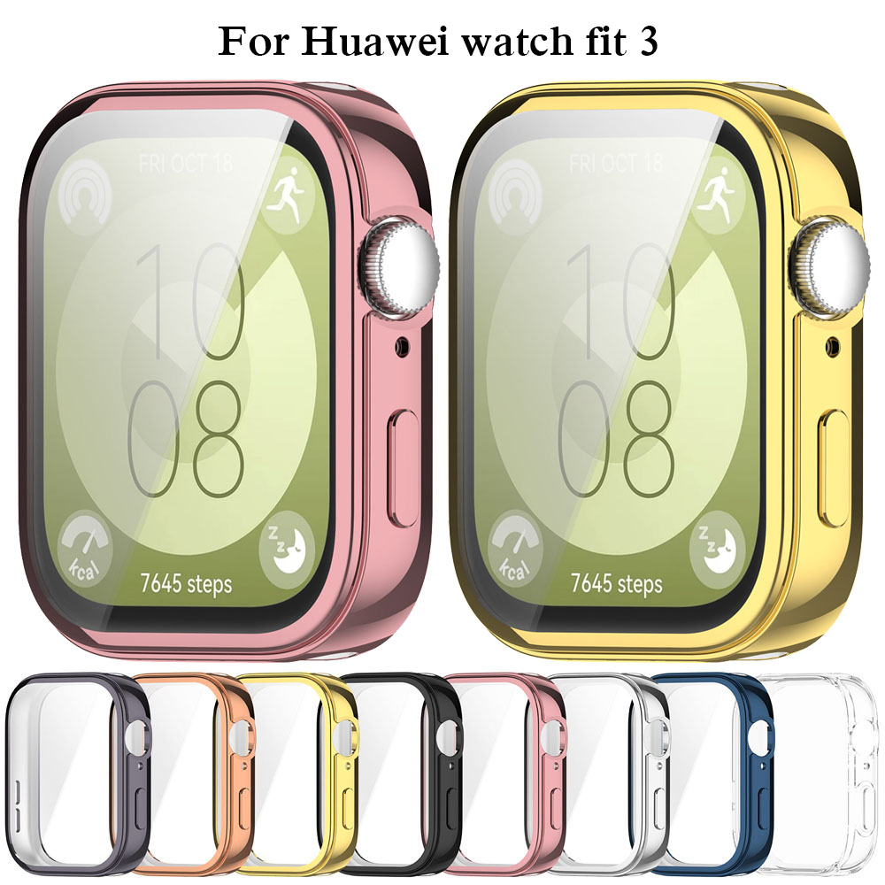 TPU Protection Case Shockproof Cover For Watch Fit 3 Transparent Case For Fit3 Smartwatch Shell Frame Accessories