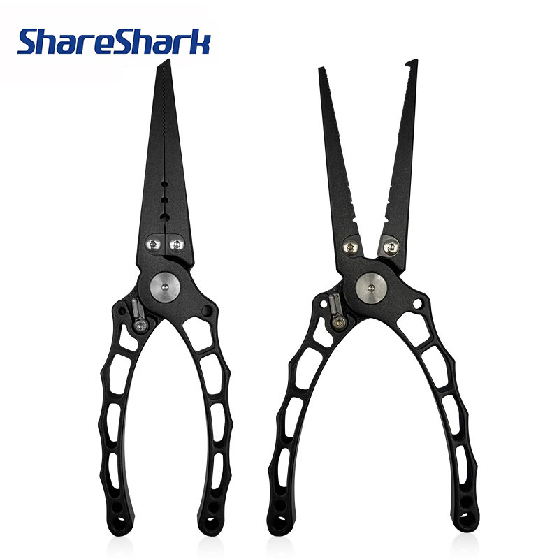 ShareShark Multifunctional Fishing Pliers Stainless Steel Corrosion-Resistant with Hook Opener And Line Cutter Features pen gpt