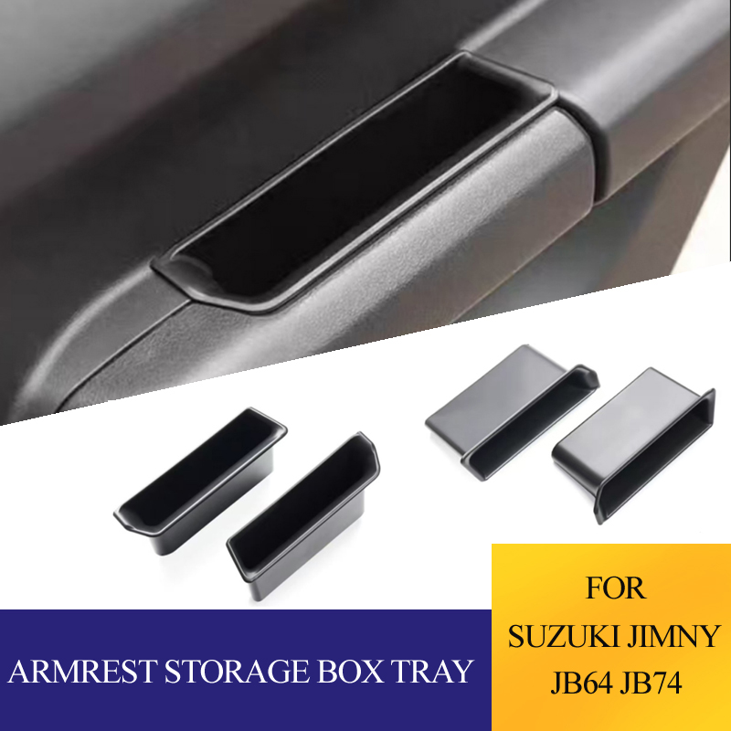 For Suzuki Jimny JB64 JB74W 2019-2025 Car Front Back Door Side Handle Storage Box Organizer Tray Accessories