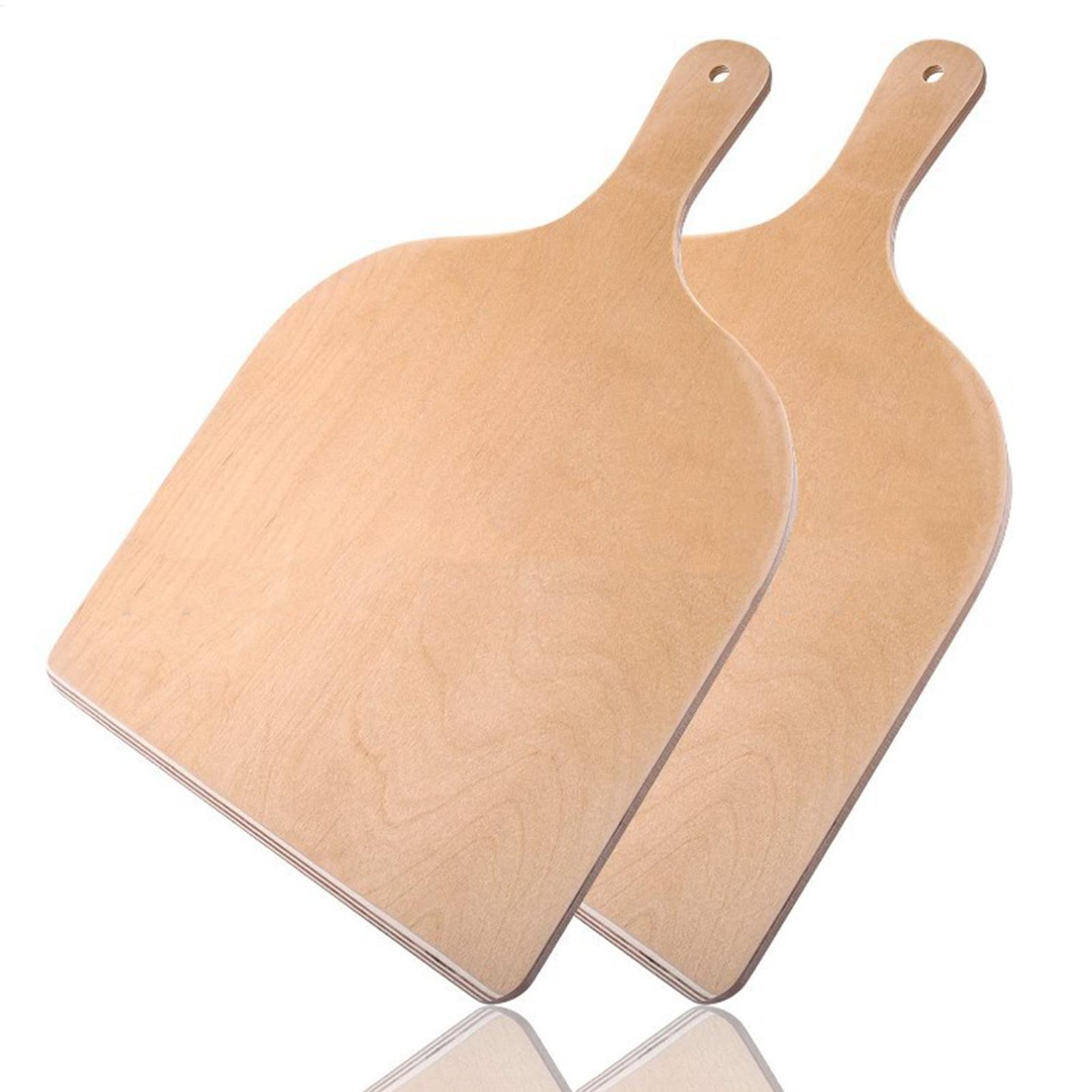 16 Inch Natural Bamboo Pizza Peel Pizza Paddle Spatula Oven Accessory for Large Wood Pizza Board For Transferring Serving
