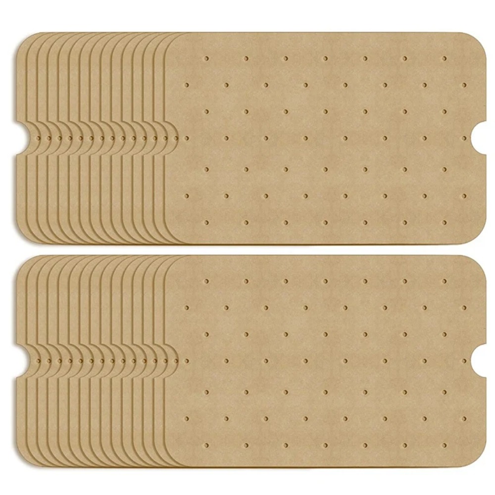 50Pcs Air Fryer Disposable and Convenient Baking Paper Non-stick Oil Absorbing Perforated Air Fryer Lining Baking Tools