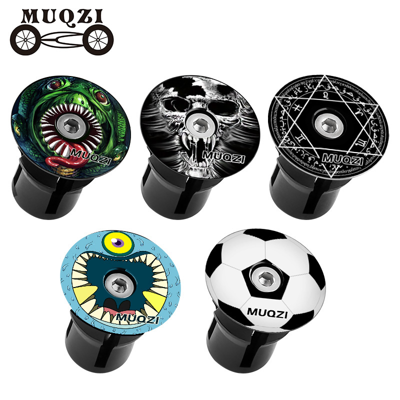 MUQZI 1 Pair Handlebar End Plugs Bike Handlebar End Caps MTB Expanding Locking Bar End Caps for Road Mountain BMX Bike