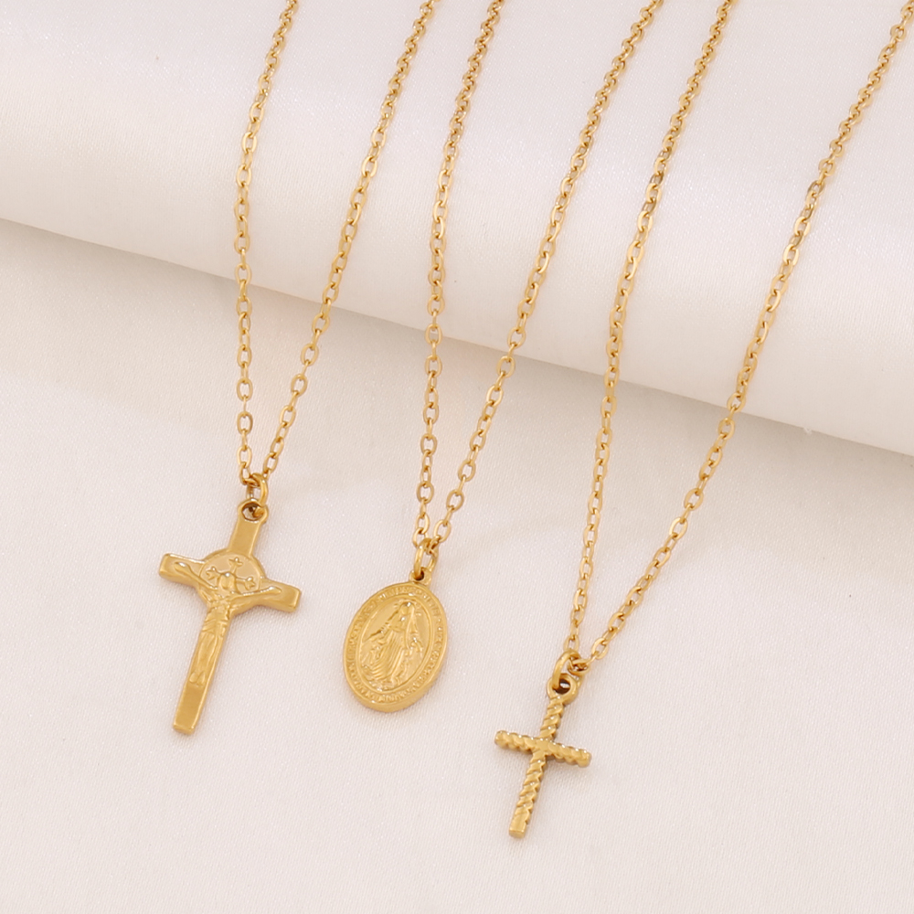 316L Stainless Steel Tiny Sun Pendant Necklace Fashion Simple Gold Color Moon Charms Chain Necklaces For Women Jewelry pen gpt