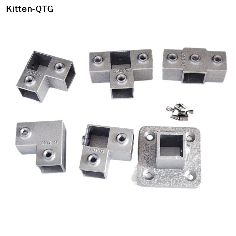 Hot sale HOT! 1Pc Square Tube Connection Piece Aluminum Alloy Elbow Three-way Square Pipe Fixed Joint Storage Rack Rack