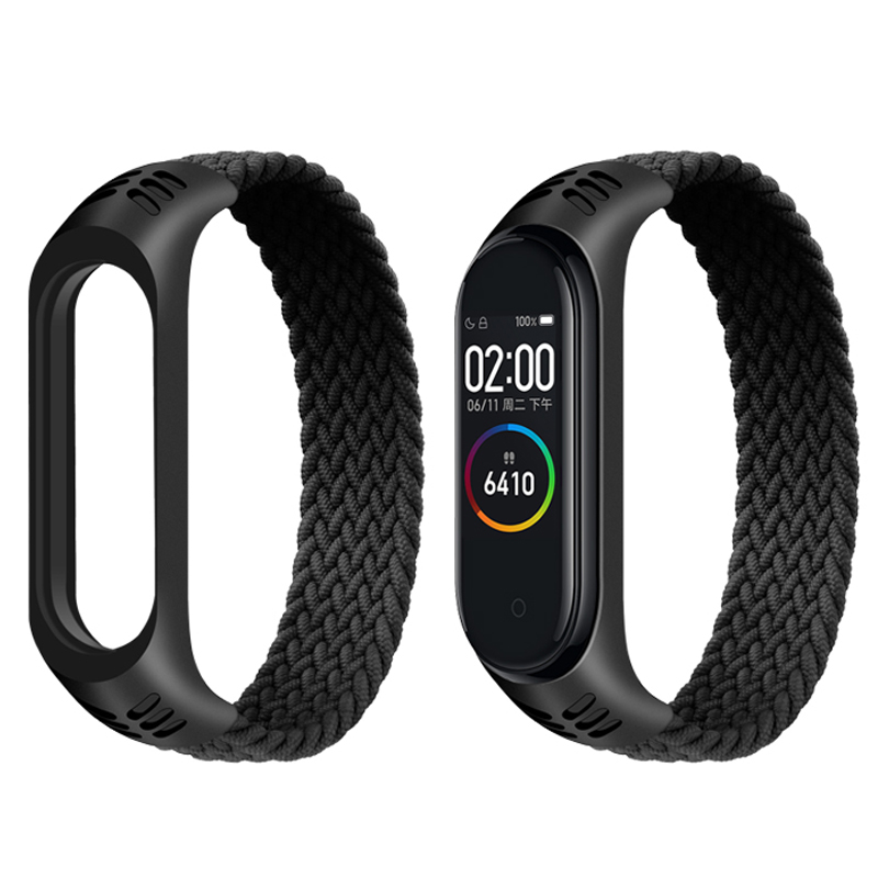 Nylon Strap for Mi band 7 8 6 5 NFC watch pulseira Braided bracelet Miband8-7 new Wristband correa for xiaomi Mi band 4 5 6 7 8