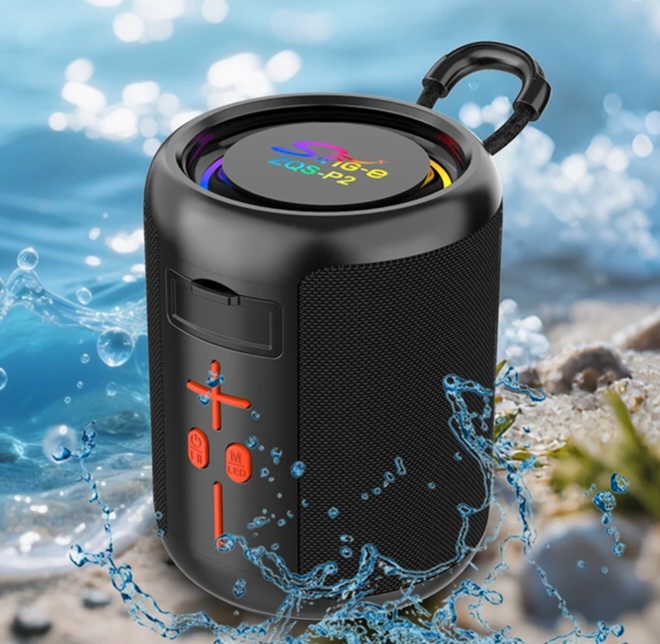 ZQS-P2 Portable BT Music Player Wireless Speaker Mini Outdoor Sports Speaker with TF FM for Men Women for Audio Functions