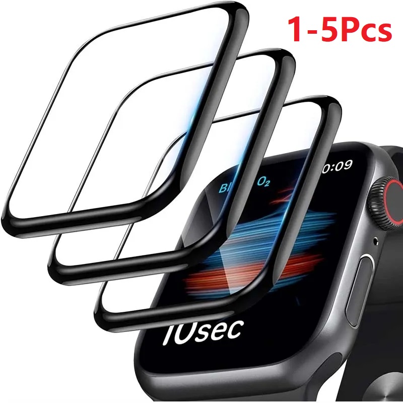 1-5Pcs Full Curved Screen Protector For Watch Ultra 2 49MM For Iwatch Series 9 8 7 6 5 4 SE2 40MM 41MM 45MM