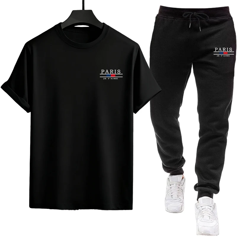 Fashion Mens Tracksuit Printing Casual Sweatshirts Outdoor Sports Jogging Man Clothing Single Piece Hoodie Pants Sportswear