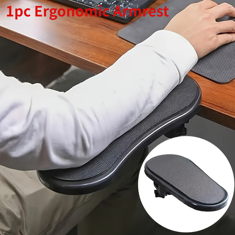 1pc Ergonomic Armrest Wrist Rest,Synthetic Computer Desk Extender, Home Office Accessories for Keyboard And Mouse Use