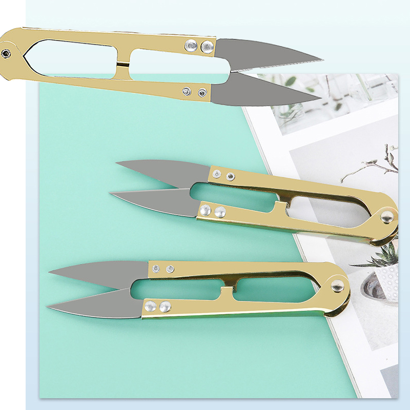 3Pcs Multicolor Trimming Sewing Scissors U Shape Clippers Yarn Stainless Steel For DIY Jewelry Craft Making Scissors Tailor Tool