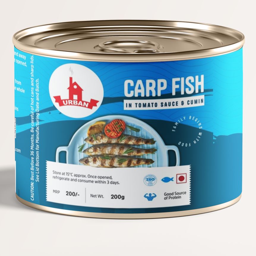 Urban Food Canned Fish 200g - Carp Fish in Tomato Sauce and Cumin - image 1