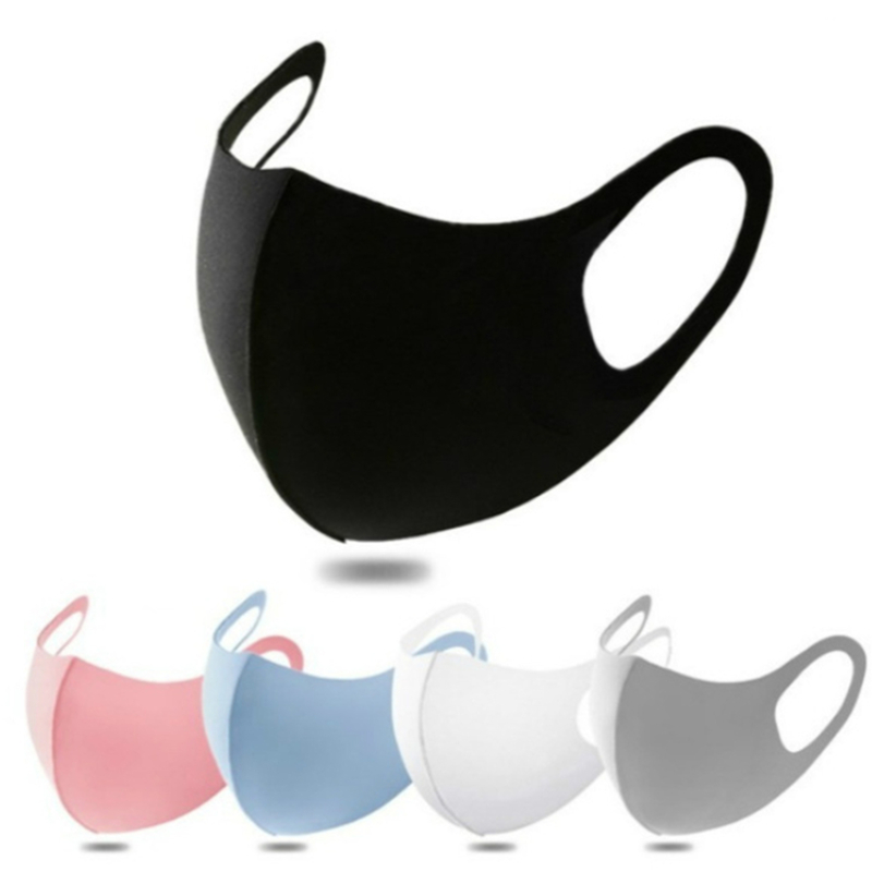 2/4/6Pcs Sunscreen Mask Summer Adjustable for s Women Men Dustproof Breathable Washable Ice Silk Polyester Cloth Mask