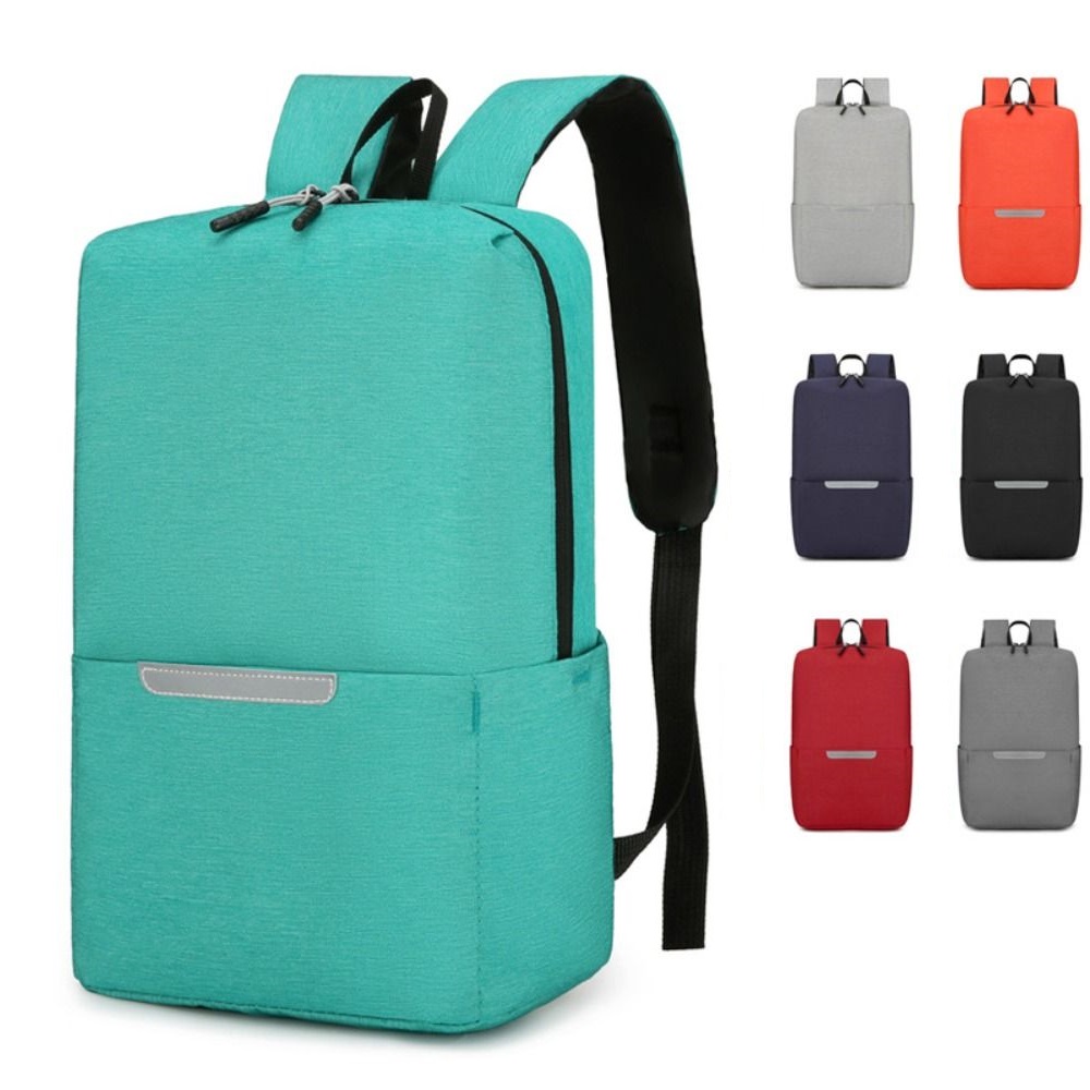 Women Men Casual Waterproof Small Backpack Large Capacity Schoolbag School Bags Solid Color Travel Bag Book Bags Teenagers
