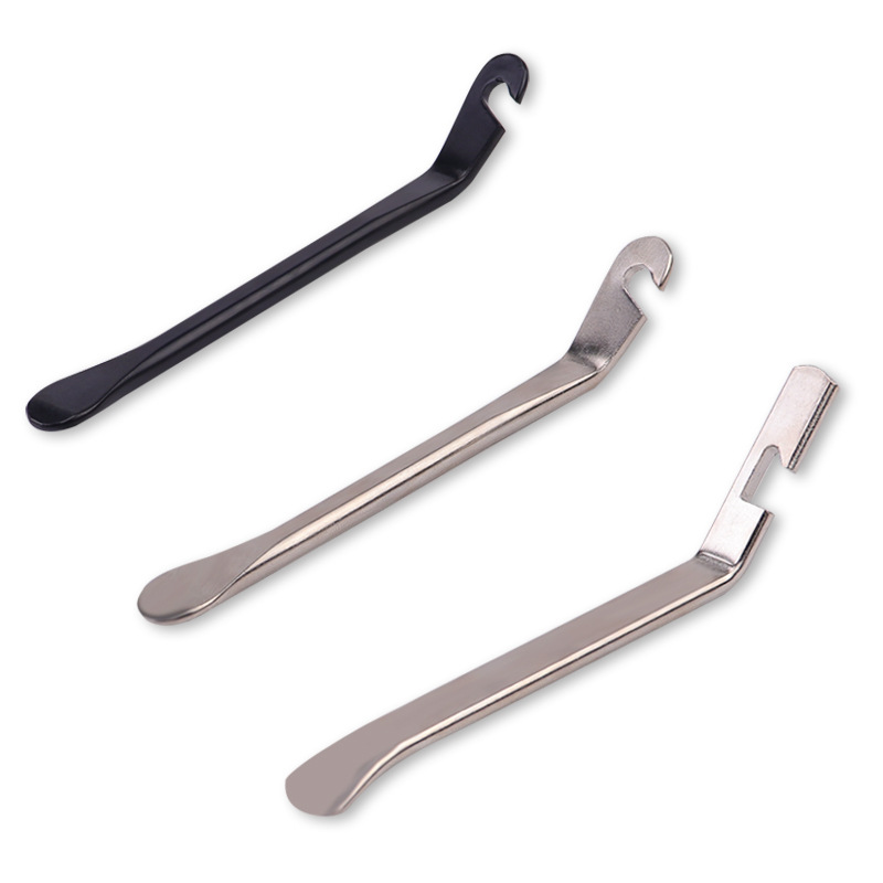 3pcs Set Bicycle Tyre Pry Lever Crow Bar Metal Steel Mountain Bike Cycling Pry Up Disassembly Repair Opener Wheel Remover Tool