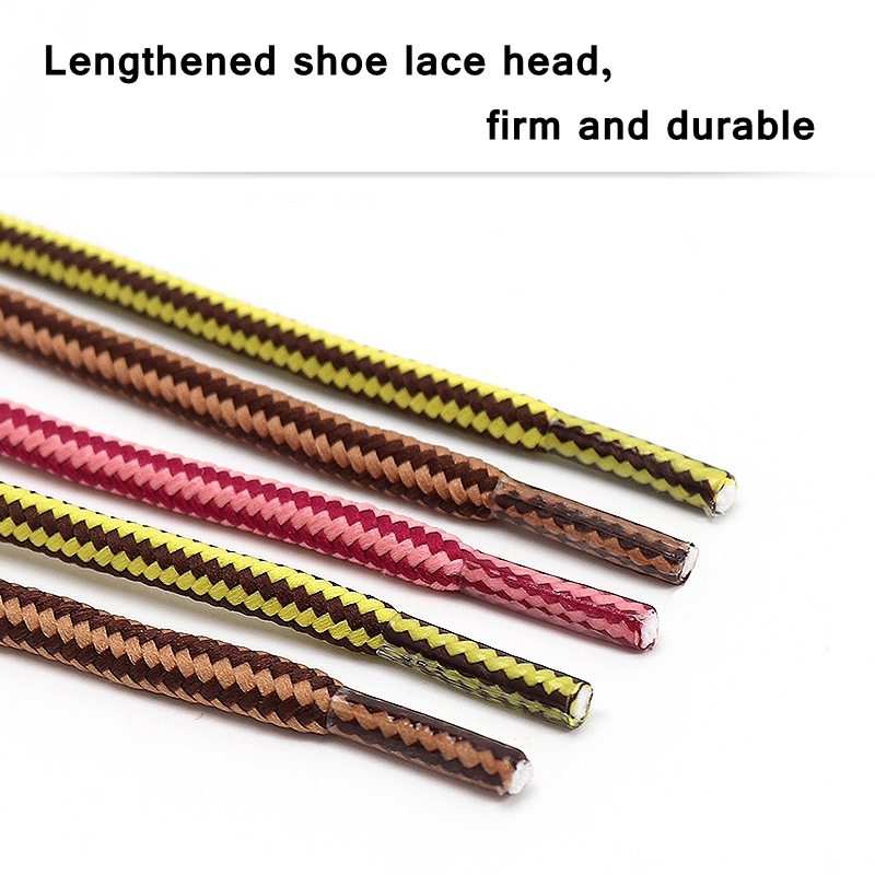 1 Pair New Martin Boots Non-slip Wear-resistant Shoe Laces Round Shoelaces Men and Women Leather Shoes Universal Shoelace