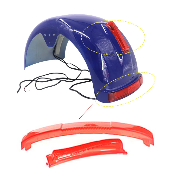 Rear Fender Taillight Brake Light Signal LED Tail Night Safety for Citycoco Electric Scooter Accessories Parts