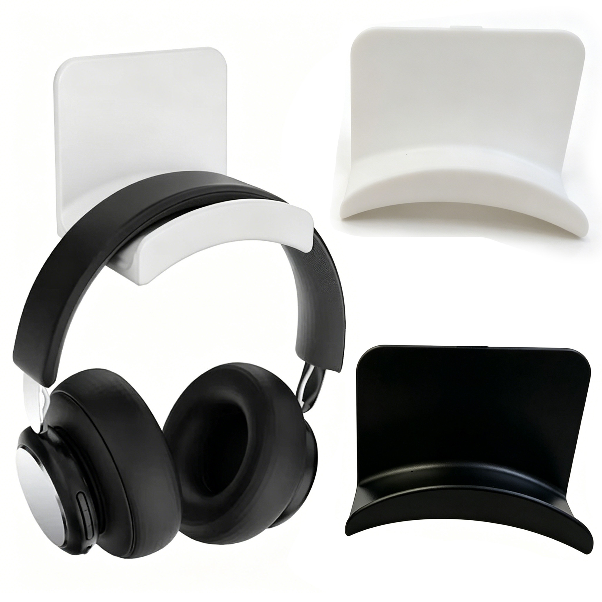 2/1pcs Headphone Bracket Storage Hook Dormitory Wall-mounted Computer Headset Holder Earphone Display Stand Racks