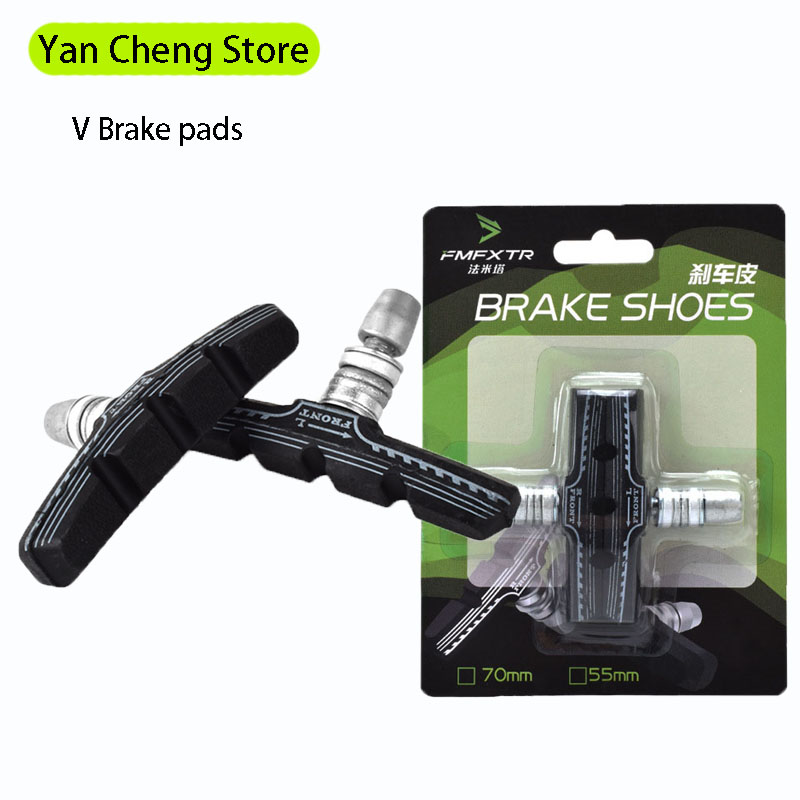 Silent 70mm Caliper Brake Pad for MTB Bike Metal Rim Low Wear Bicycle Stopping Blocks for V Shape Clamp Cycle Brake